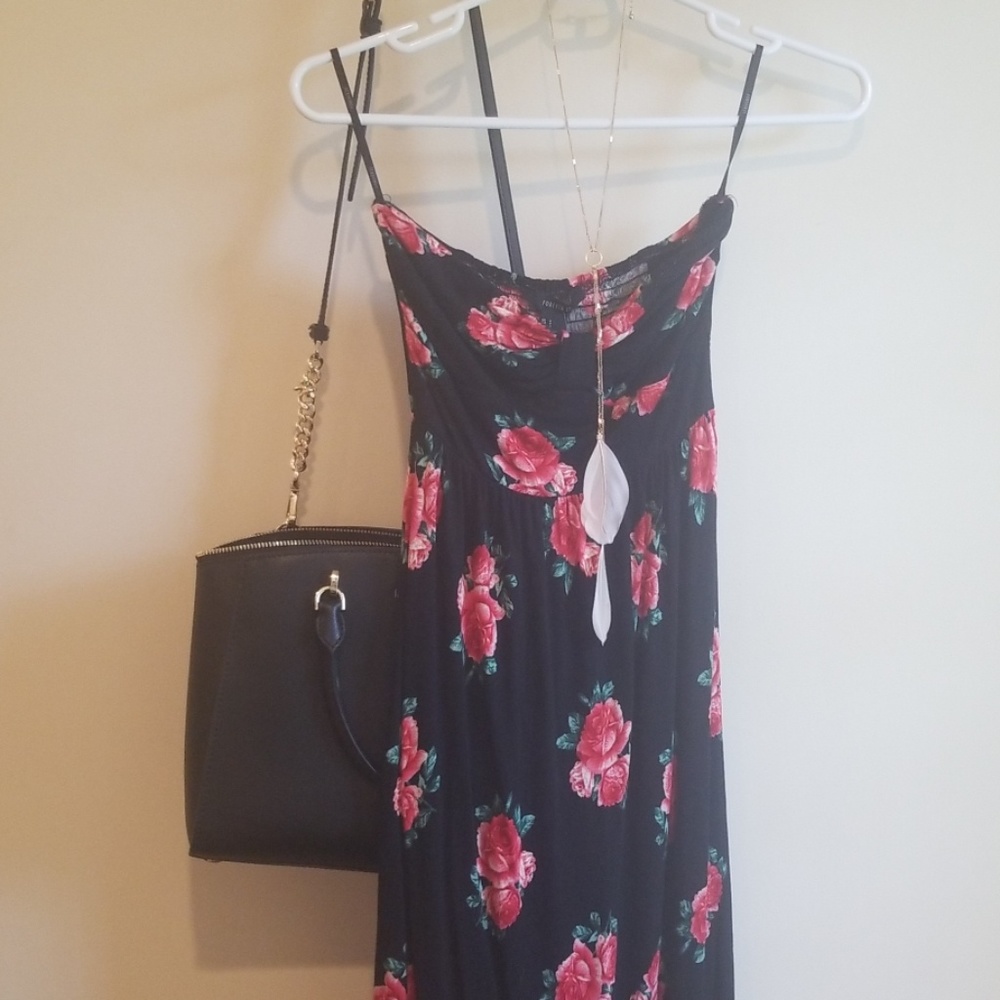Long floral summer dress